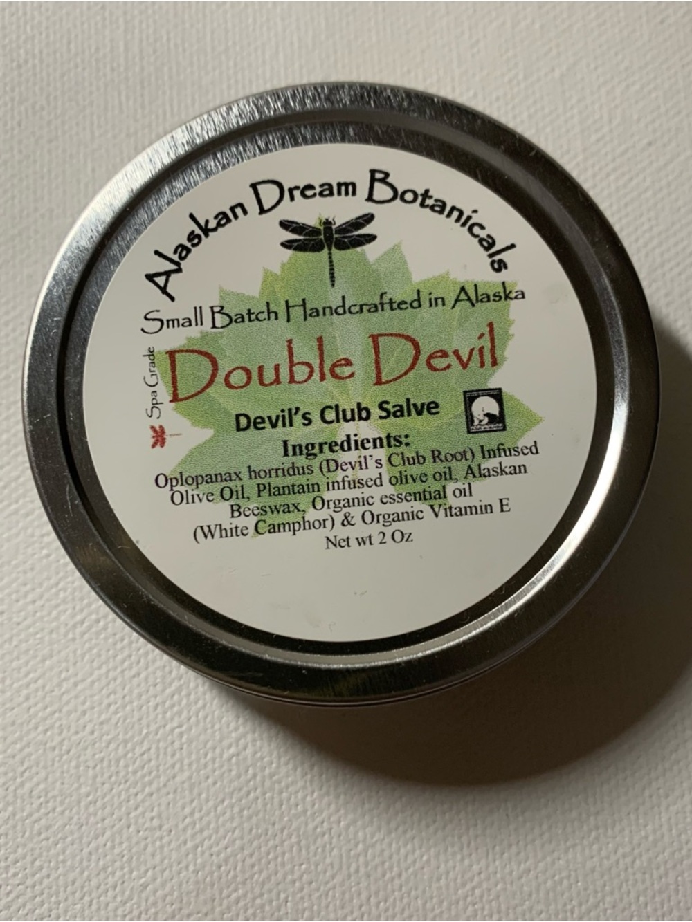 Double Devil Botanicals salve for pain relief